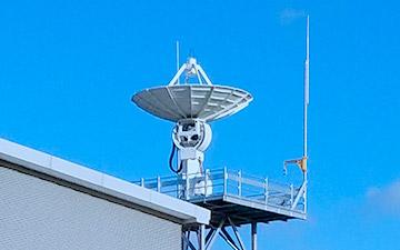 Product image of a ground station on a platform located in Guildford, United Kingdom